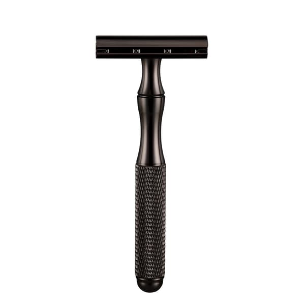 Safety Razor til Mænd – Klassisk Dobbelbladet Barberkniv - Sort