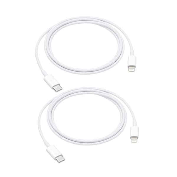 2-pak USB-C til Lightning Kabel 1 METER – Oplader til iPhone & AirPods