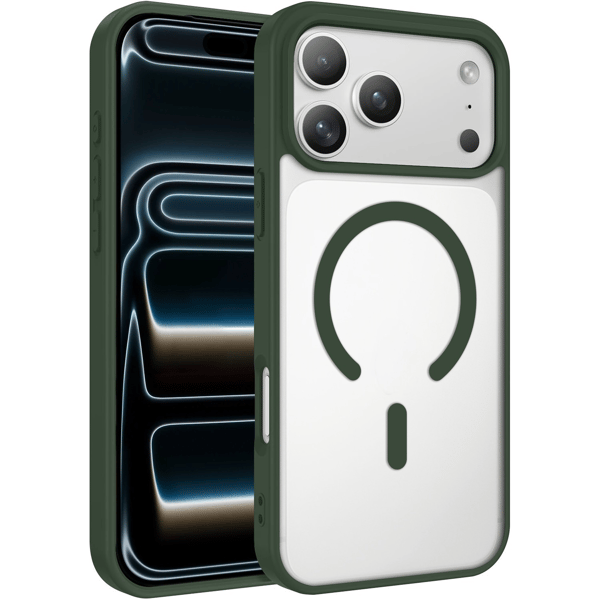 iPhone 17 PRO Cover MagSafe Color Clear - Grøn
