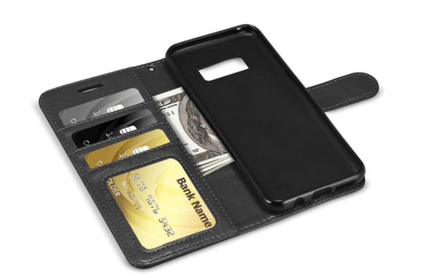 Samsung S7 Plånboksfodral i LÄDER (3 kort) - VIT vit