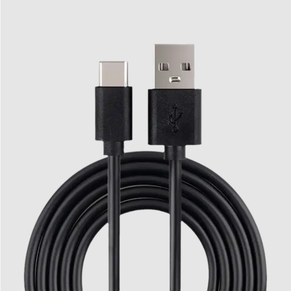 Samsung S20 / S21 / S22 / S23 Ladd & Sync kabel - 2 METER  - SVART svart
