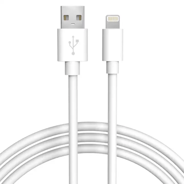 iPhone Laddare - USB till Lightning - Ladd & Sync kabel - VIT