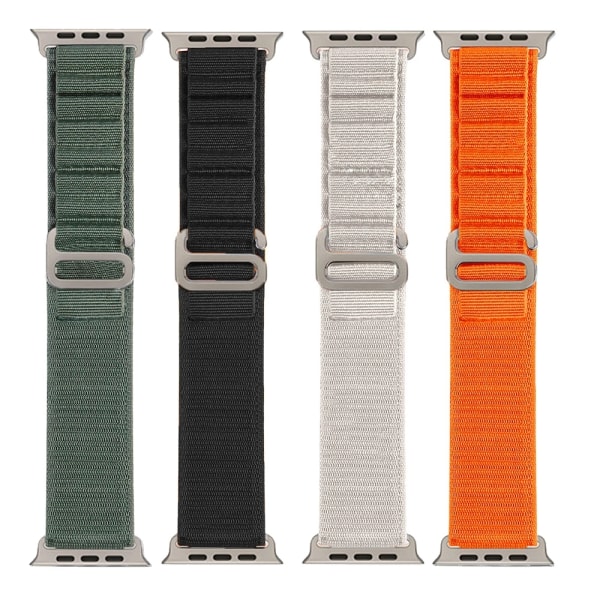 Alpine Sport Loop Tekstilarmbånd til Apple Watch 38mm / 40 mm / 41 mm - SORT sort