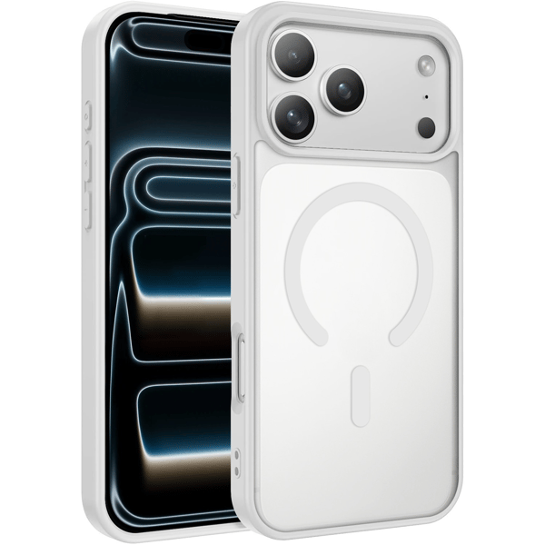 iPhone 17 Pro Max Cover Magnetisk Farve Klar - Hvid