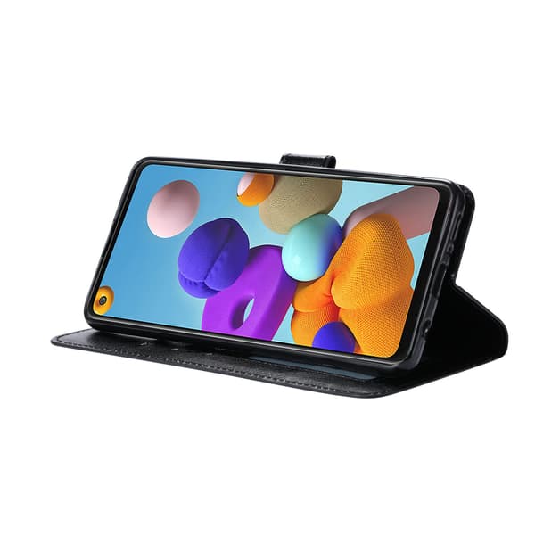 Samsung S23 PLUS Læder Wallet Case – 3 Kortlommer – Sort sort