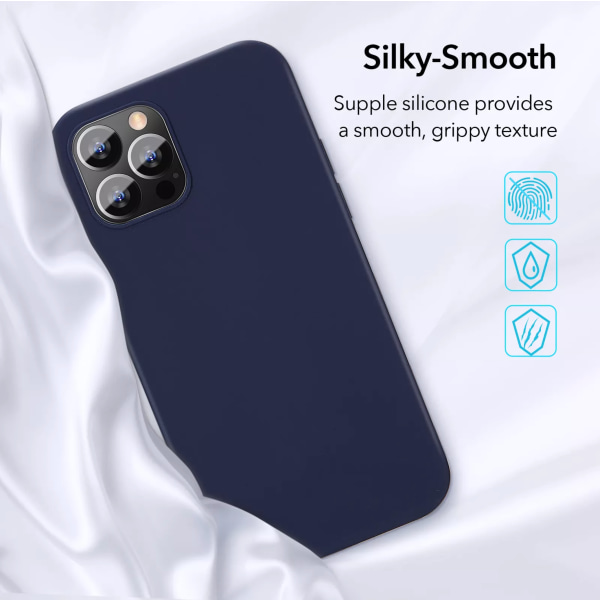 iPhone 13 Premium Skal Liquid Silikon - Slittålig & Stark (stödjer trådlösladdning) gul