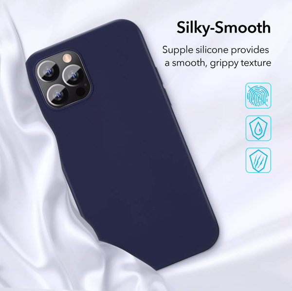 iPhone 13 PRO MAX Kuori Silikonikuori - Tummanharmaa harmaa