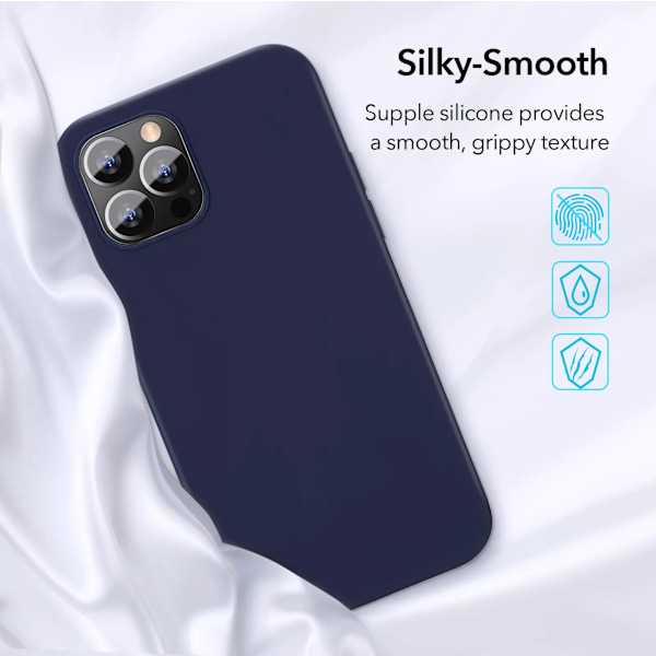 iPhone 14 PLUS Cover - Silikonecover Mørkegrå grå