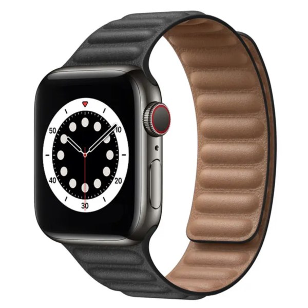 Nahkarannekoru Apple Watch 42mm/44mm/45mm/49mm - Aito nahkaranneke - Tyylikäs ja kestävä Vit