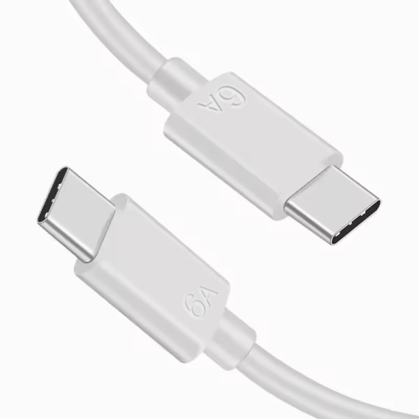 iPhone 15 PRO Snabbladdare USB C - Ladd & Sync Kabel - 20W - VIT vit