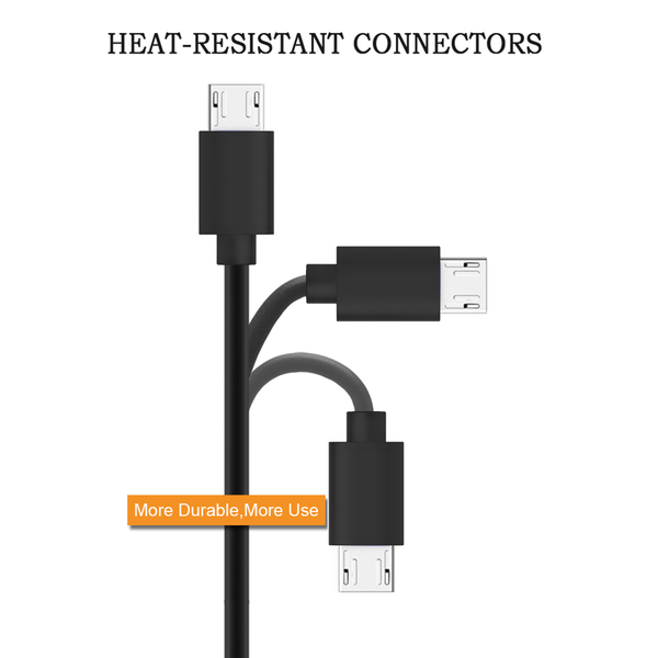 Latauskaapeli Micro USB | 3M | Samsung / HTC / LG / Nexus / Nokia | V8 musta