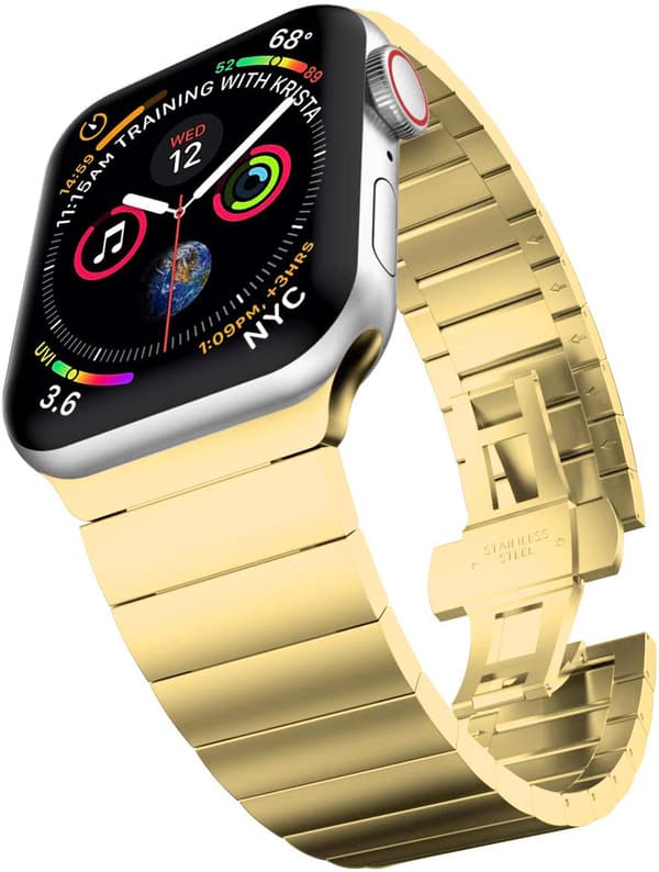 Armbånd i rustfrit stål til Apple Watch 38-41mm - Guld guld