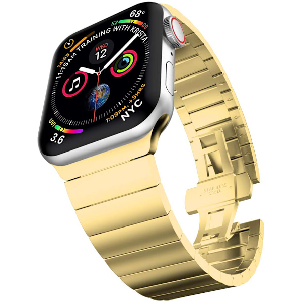 Tyylikäs teräsranneke - Korkea laatu & Erittäin kestävä - Apple Watch 38mm/40mm/41mm - Kultainen kulta