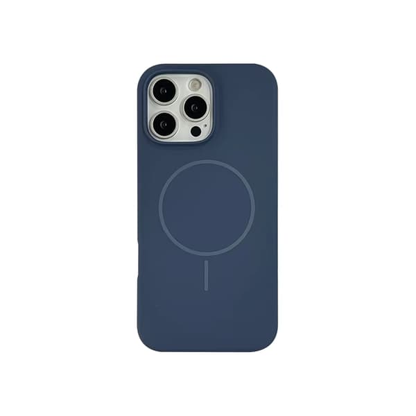 iPhone 16 PLUS Cover Silikone Magsafe - Mørkeblå blå