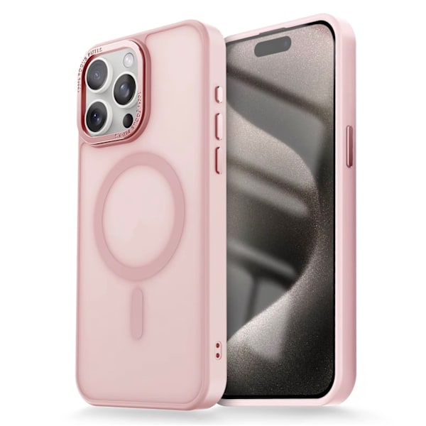 iPhone 15 Pro – MagSafe-kuori himmeällä muotoilulla pink