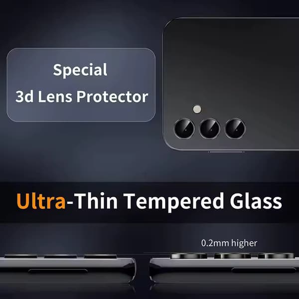2-Pack Samsung S25 Linsskydd Kameraskydd i Härdat Glas
