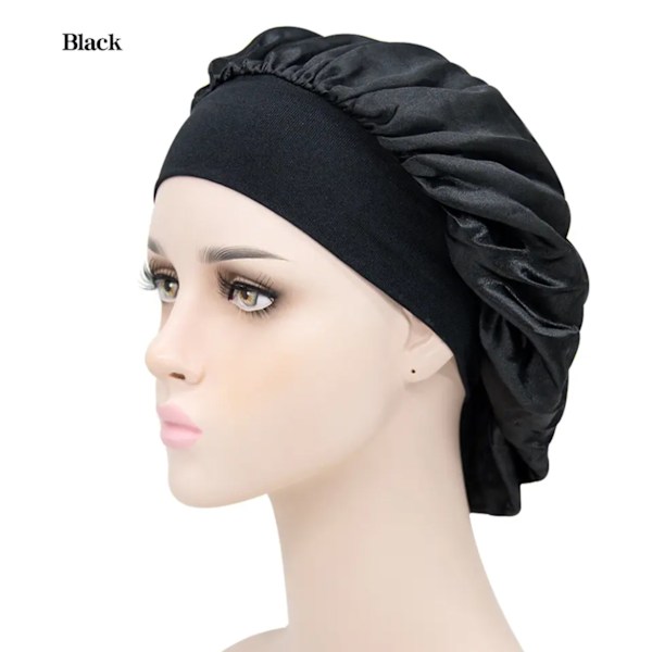 Satin Sovmössa Bonnet - Mjuk & Lyxig för Skydda ditt hår - Brun brun