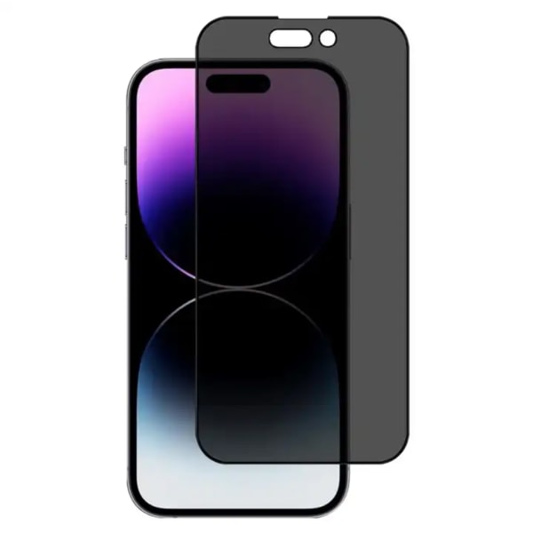 iPhone 14 Pro - Skærmbeskytter Privacy i Hærdet Glas