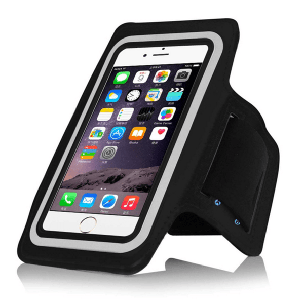 Sportsarmbånd til iPhone 7 / iPhone 8 - Mobilholder - Træning - Sort sort