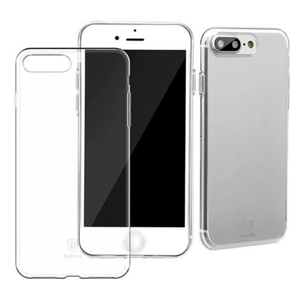 iPhone 7 PLUS Skal Transparent Skal i Silikon