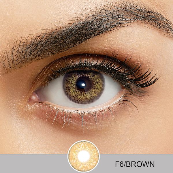 Farvede Kontaktlinser – Foggy 2 Series – 12 Måneder – Brun Brown