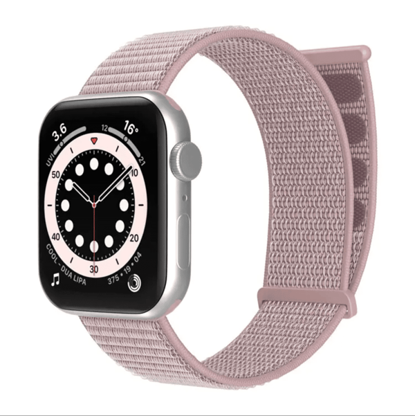 Sportsarmbånd i nylon – til Apple Watch 42–49 mm – Sort sort