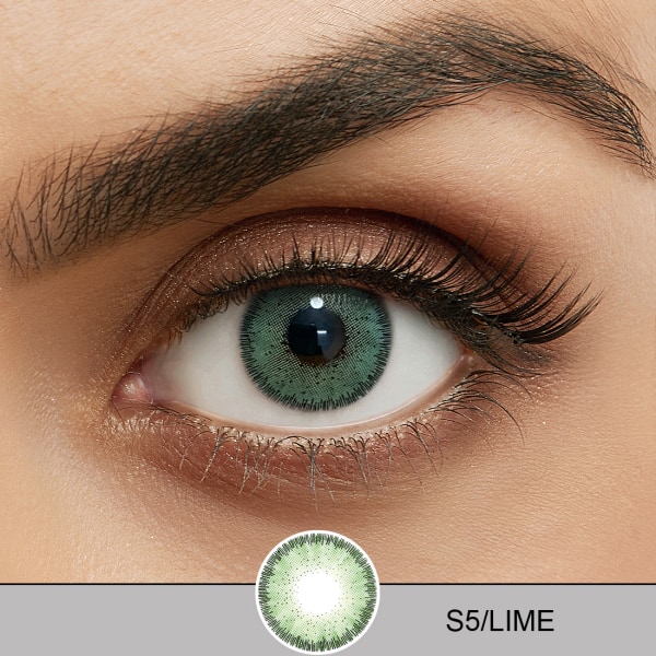 Färgade Linser – Sweet Series – 12 Månader – Lime Lime