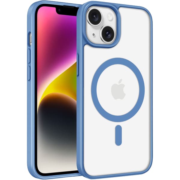 iPhone 13 Cover MagSafe Color Clear - Lyseblå Lightblue