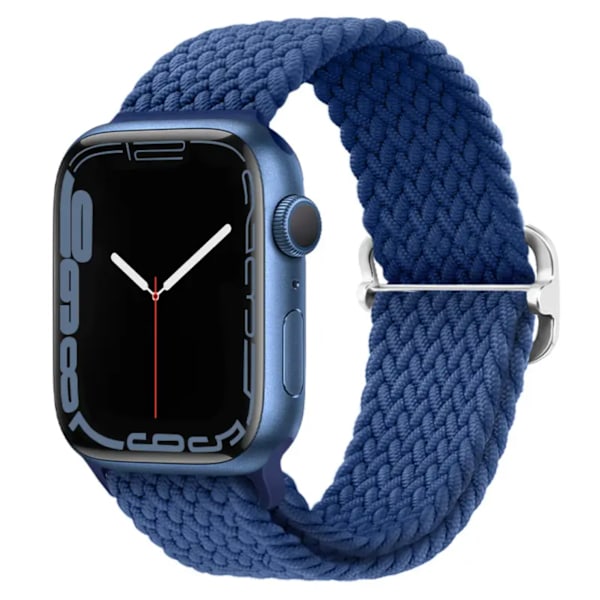 Elastinen punottu ranneke Apple Watch 38mm/40mm/41mm - LAIVASTONSININEN Blå