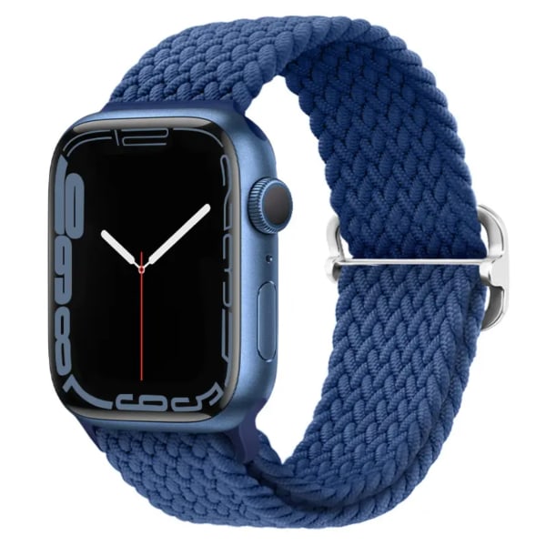 Elastisk Rem Flettet Apple Watch 38mm / 40mm / 41mm - SORT Svart