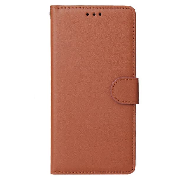 Samsung S10 Læder Wallet Case - 3 Kort - 6 Farver - SORT sort