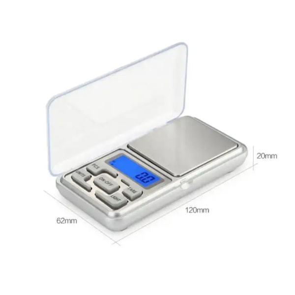 Digital vægt i lommeform / lommevægt til smykker mm. - 0,01 til 200 g