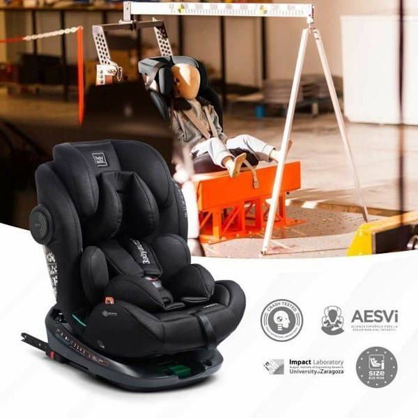 Bilstol Babyauto GYRO BLACK LINE EMBOSSED Svart 0 (de 0 a 10