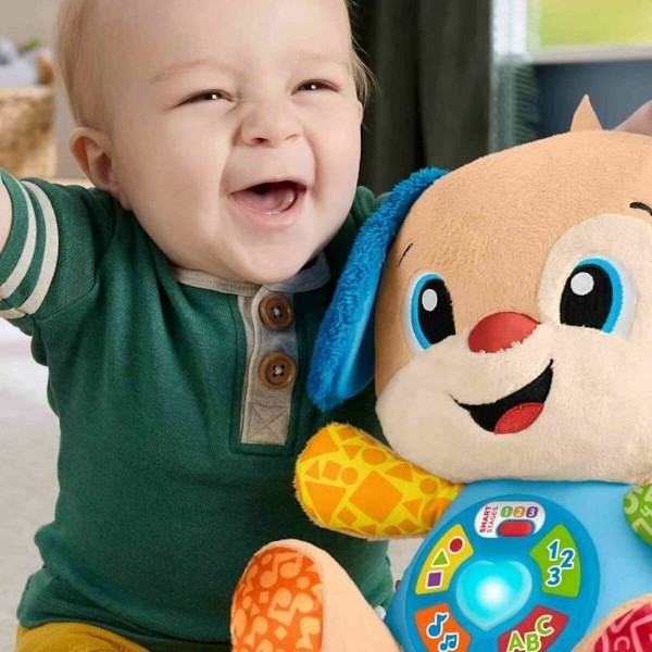 Mjukisleksak Fisher-Price Laugh and Learn Puppy Progressive