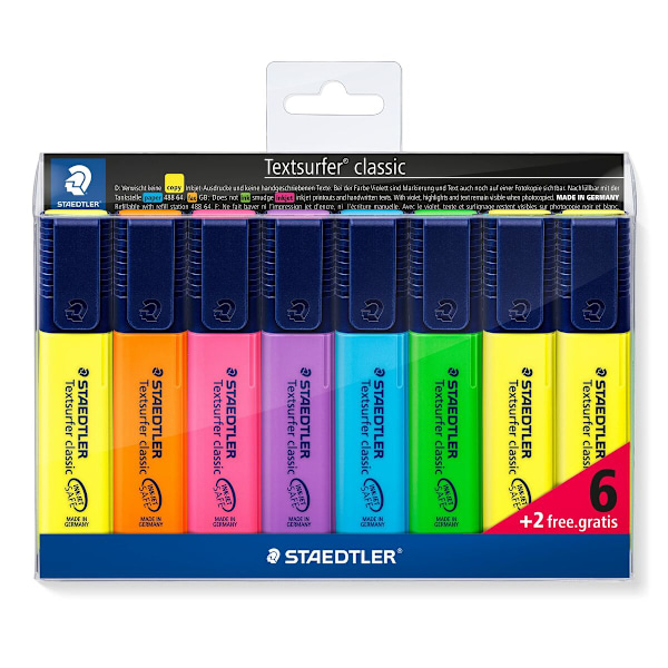 Fluorescerande markörsuppsättning Staedtler Textsurfer Classic