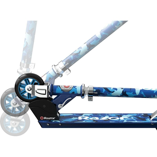 Sparkcykel A Shark Camo Razor 13010345 Blå