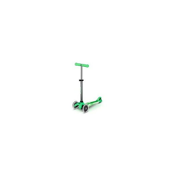 Skooter Micro Mini Micro Deluxe Glow LED Plus Icy Lime Grön
