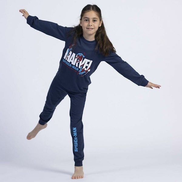 Pyjamas Barn Spider-Man Mörkblå 8 år