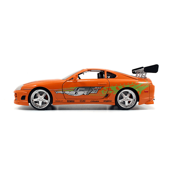Playset Fast & Furious Brian & Toyota Supra 2 Delar