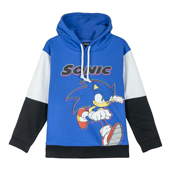 Tröja med huva Unisex Sonic Blå 8 år