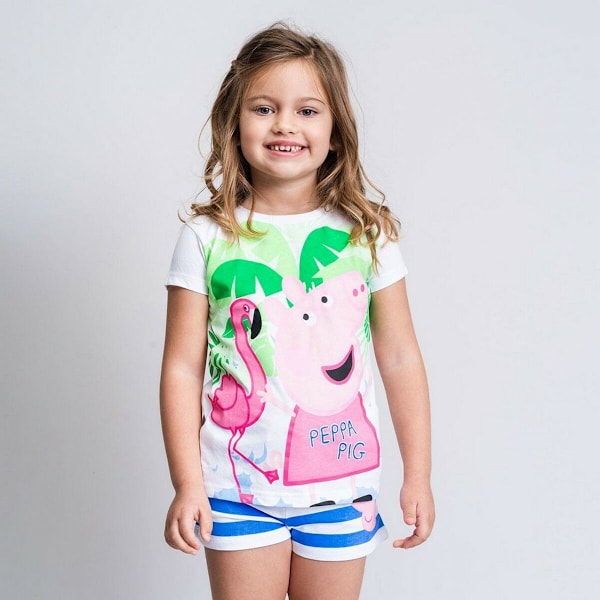 Set av kläder Peppa Pig Vit Blå 2 år