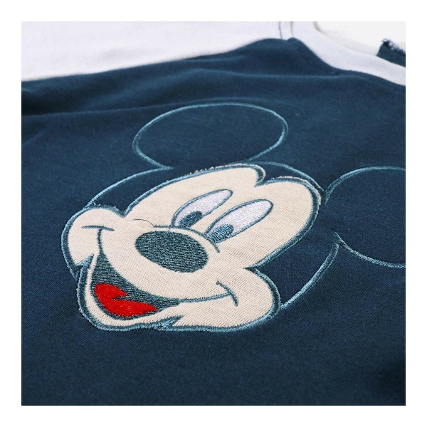 Body med lång ärm Mickey Mouse Blå 24 månader