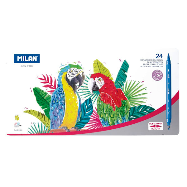 Tuschpennor Milan 24 Delar