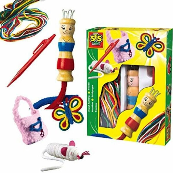 Utbildningsspel SES Creative Tricotin With yarns of different