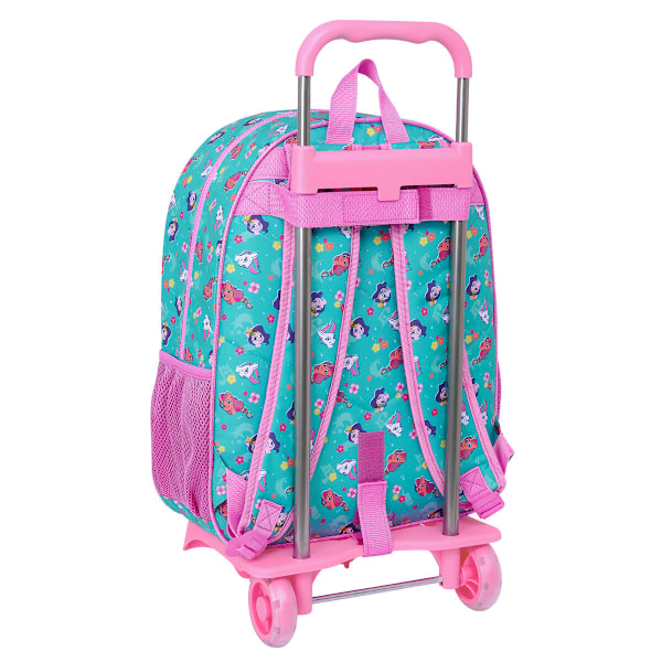 Skolväska med hjul My Little Pony Magic Rosa Turkos 33 x 42 x 14