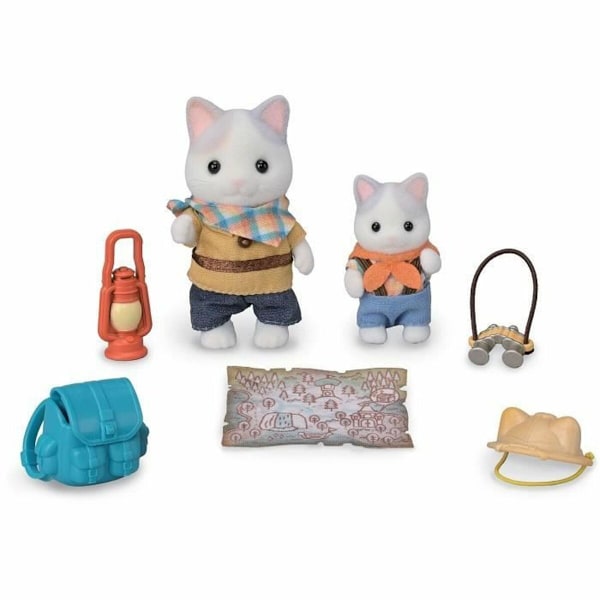 Playset Sylvanian Families Son and Baby Cat Latte - Secret