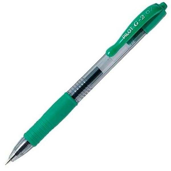 Gelpenna Pilot G-2 07 Grön 0,4 mm (12 antal)
