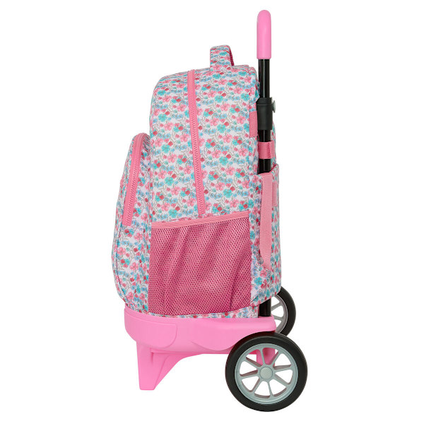 Skolväska med hjul Moos Flores Multicolour 33 x 45 x 22 cm