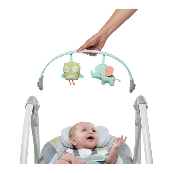 Gungstol Ingenuity Compact Swing - Hugs & Hoots Vit Grå