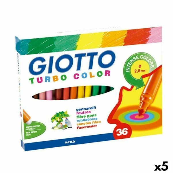 Tuschpennor Giotto Turbo Color Multicolour (5 antal)